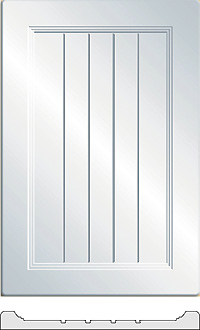 Flat Panel Grooved  cabinet doors